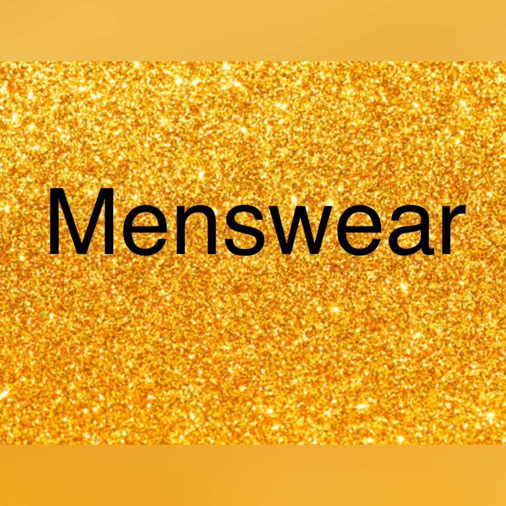 Gold Glitter Menswear